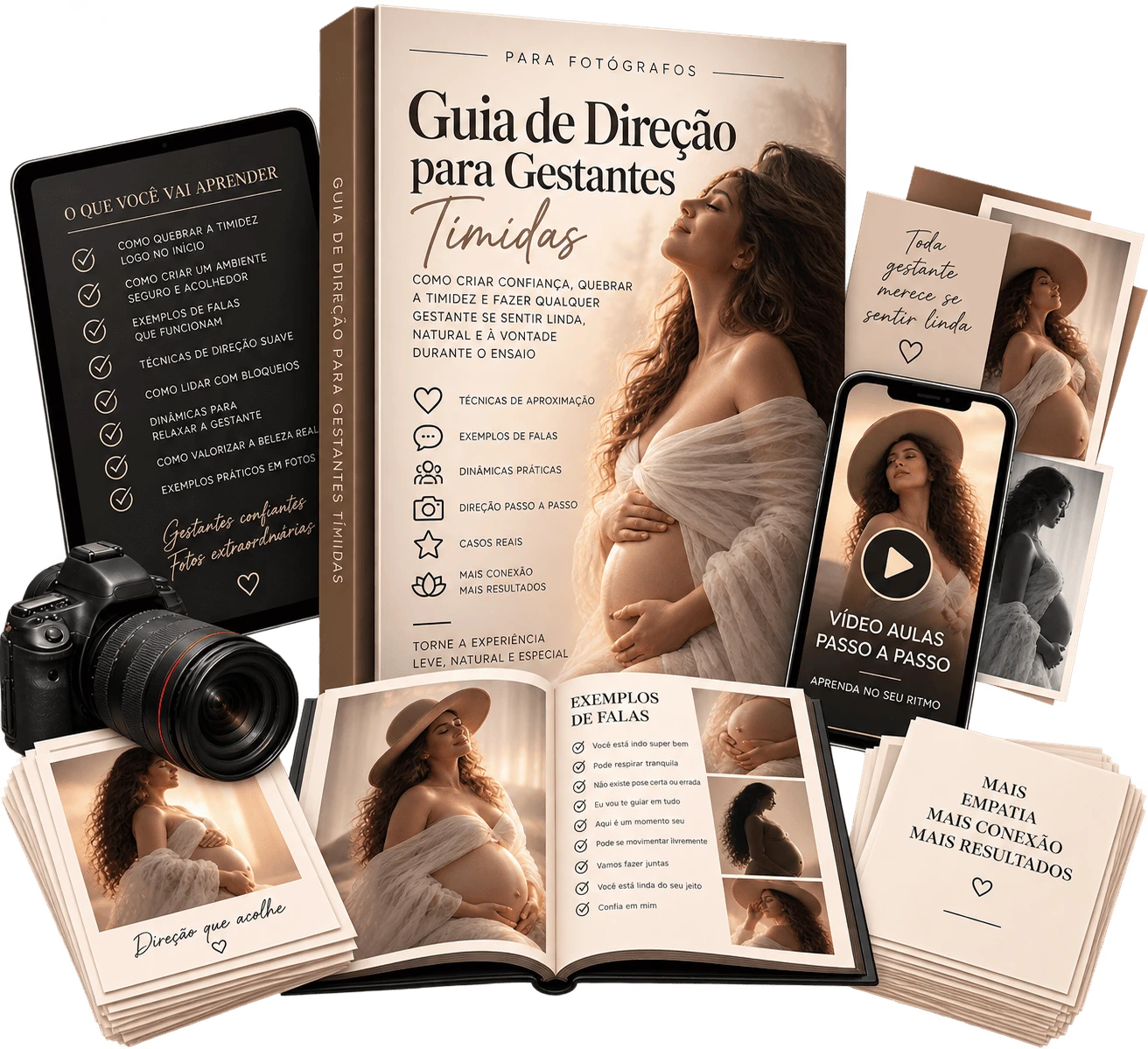 Apresentação visual do material Como Dirigir Gestantes Tímidas